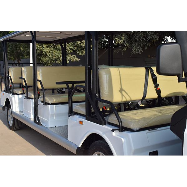 Safe & Comfortable Electric Sightseeing Bus 18 Seats 72V Lithium Battery High Climbing Ability Support Long Range