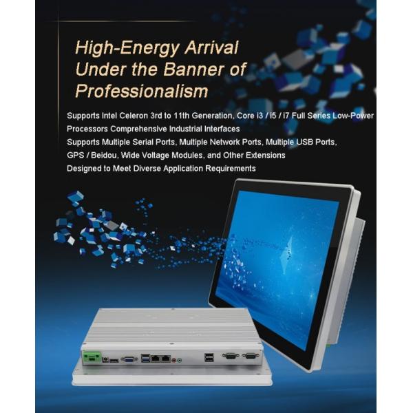 21.5 Inch Industrial Embedded Digital TouchScreen Display Dvi VGA Capacitive PCAP Multiple Colors Available