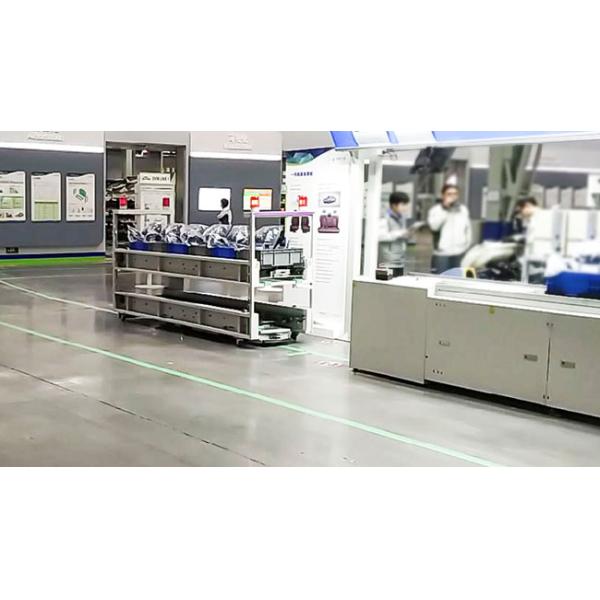 Intralogistics AGV Cart Bi-directionTrack Guidance Trailer Loading for Automotive Industry