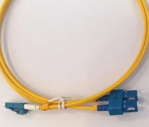 Yellow SC LC Fiber Optic Patch Cord Short Boot ROUND DX
