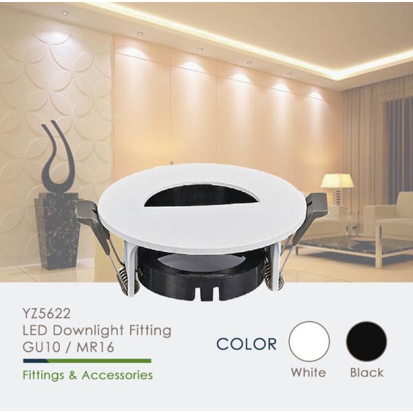 Round Enclosure Semicircle Mr16 Downlight Housing CE RoHS Certificated