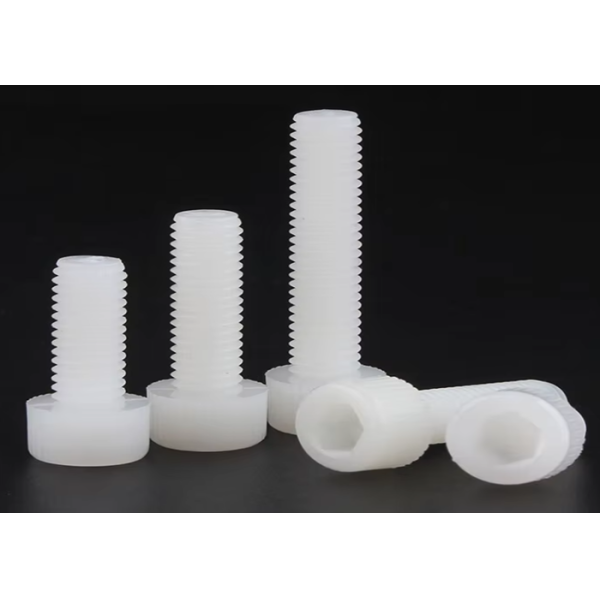 Nylon PA 66 Hex Hexagonal Socket Cap Head Screw DIN912 BLAICK WHITE Colour