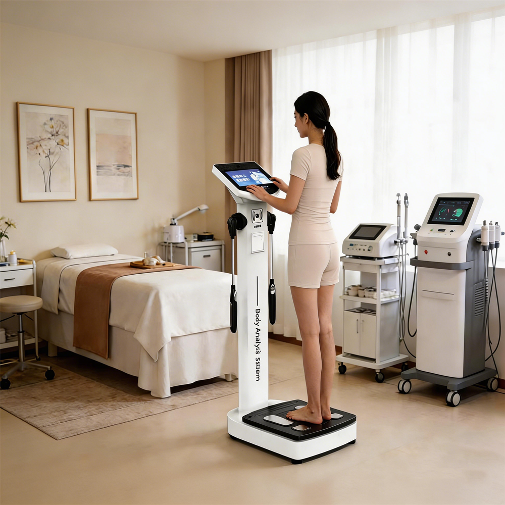 Gym Use Full Body Analyzer Body Scanner Analyzer Scanner Machine Human Composition Measurement Fat Analyse