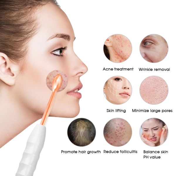 4 In 1 220v Home Use Beauty Device Abs High Frequency Skin Therapy Wand
