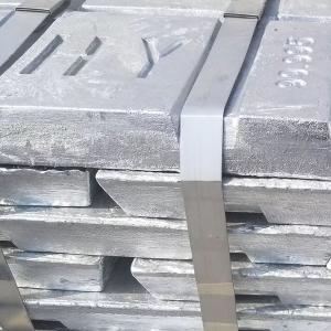 China High Quality 99.99% 99.995% Pure Zinc Ingot Zinc Metal Ingots Supplier on sale