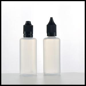 China Dropper PE E Liquid Bottles 60ml Translucent Childproof Tamper Evident Cap on sale