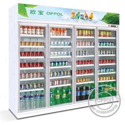 China Air Cooling Upright Supermarket Display Refrigerator Showcase Commercial for sale