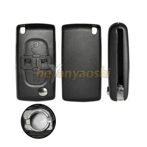 Wholesale Top Quality Peugeot 4 Buttons Remote Flip Shell No Blade Folding Case Blank Cover from china suppliers