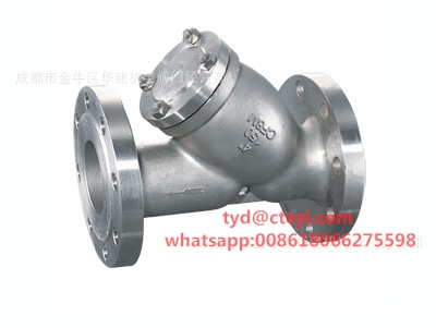 PN16 RF Stainless Steel Y Type Strainers Flanged with Drain Plug