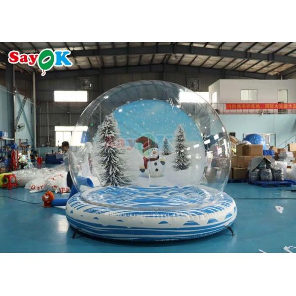 Giant Inflatable Snow Ball Party Bubble Dome Blow Up Christmas Snow Globe For Event