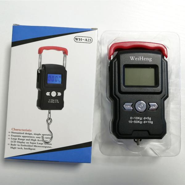 WH-A23 Electronic Luggage Balance Digital Scale 50KG with 10 g Accuracy and Battery Power Source from Weiheng