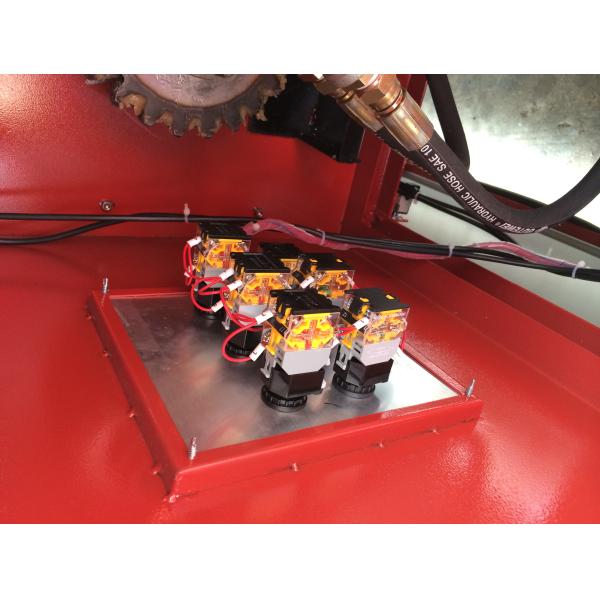 Red Color Two Roller Mixing Machine / Open Two Roll Mill for Plastic & Rubber