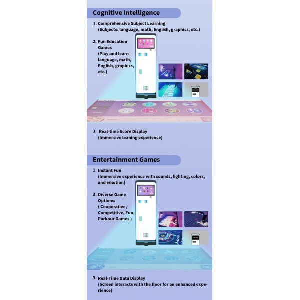 Commercial Arcade Fun Motion Portable Interactive Projection Unit Experience
