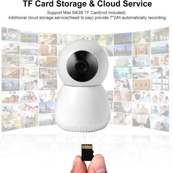 Tuya Wireless Smart Surveillance Camera 720P Wifi Smart Baby Room Camera