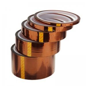 China Polyimide Material ESD Warning Tape , Anti Static Kapton Tape Width 3-500mm on sale