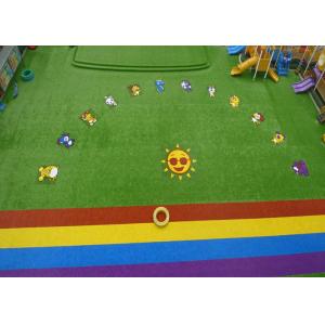 Wholesale Custom Natural Green Coloured Artificial Grass For Garden Playground from china suppliers