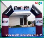 Inflatable Finish Line Arch Rental Colourful Double Gate Inflatable Entrance