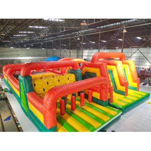 Customized Commercial Inflatable Bouncy Obstacle Course Playground Exciting Fun