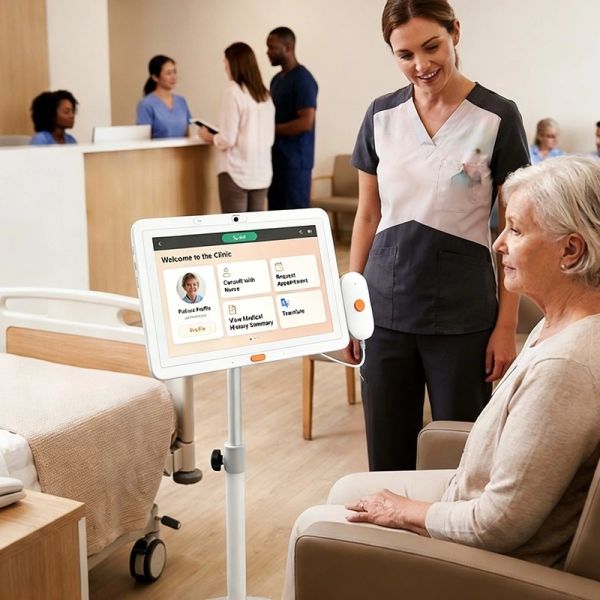 Medical Touch Screen Tablet for Hospital Bedside Information and Nurse Call System