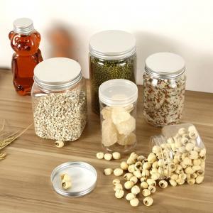 Wholesale Dried Fruit Flower / Tea Kitchen Storage Bottles , Safe Airtight Plastic Jar from china suppliers