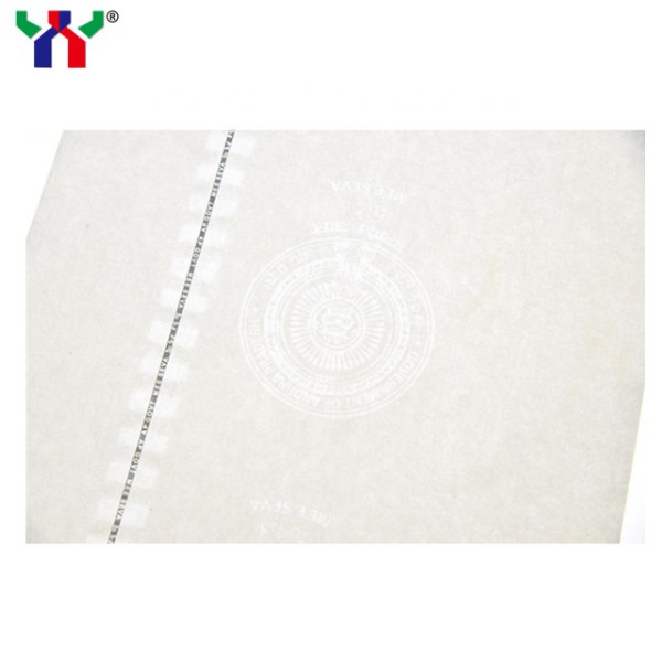 85g Security Paper with Custom Watermark and Security Line for Anti-Counterfeit Documents