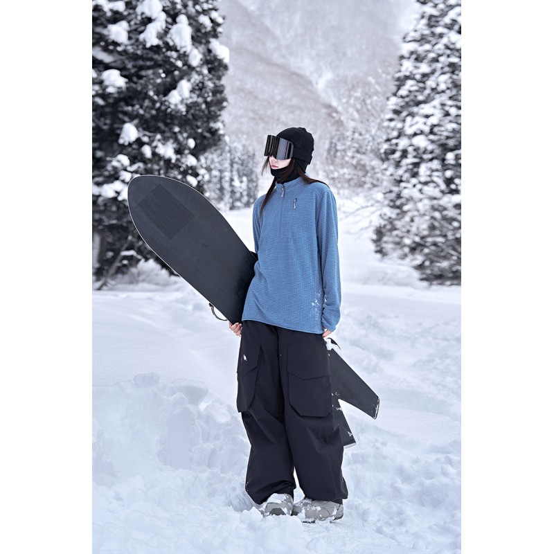 Custom OEM Plaid Polar Fleece Ski Mid Layer Couple Jacket Windbreaker Inner Liner