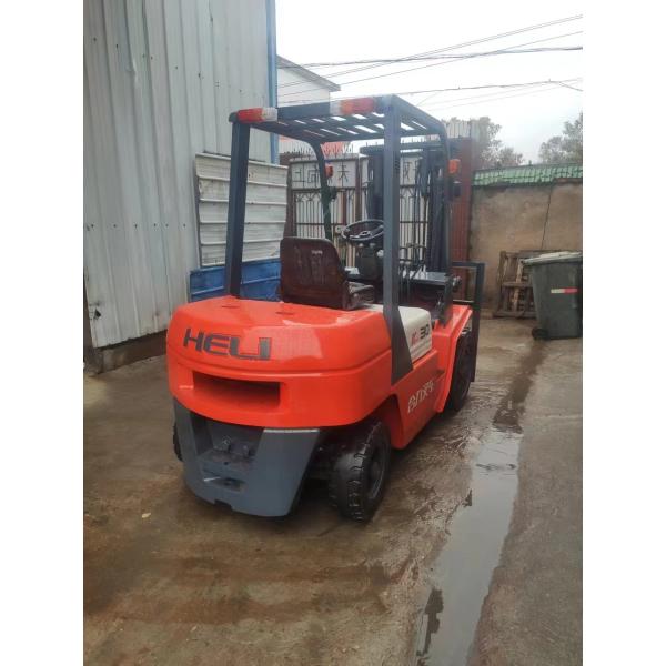 Manual Transmission Used 3 Ton Forklift 2nd Hand Forklift With ISUZU Engine