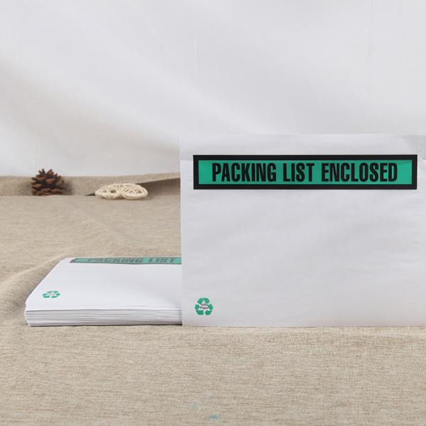 Custom Packing List Envelopes 25x35cm Leakproof Stackable Heavy Duty Paper Envelopes