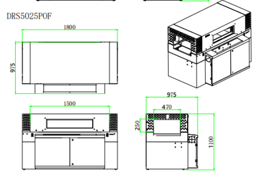 Dual Air Circulation Shrink Wrapping Machine Visible Window Shrink Tunnel Packing Machine