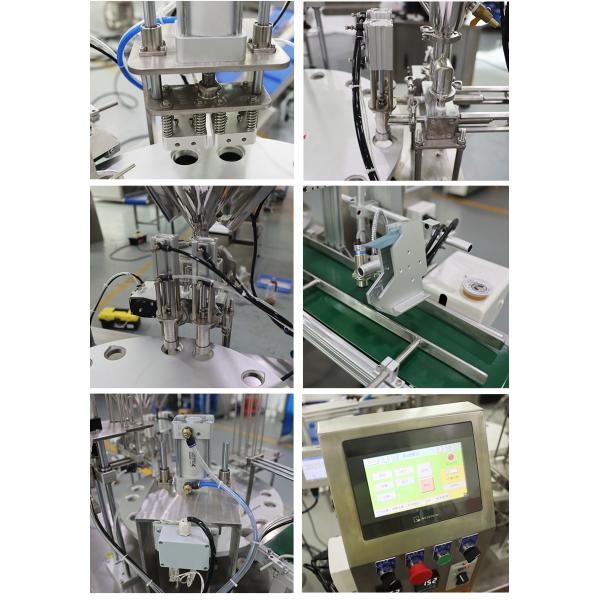Double Head Automatic Filling Sealing Machine for Sauce Ketchup Paste Cup