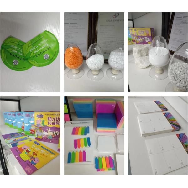 Recycled Synthetic Rich Mineral Paper Double Coated For Wrapper Stationery