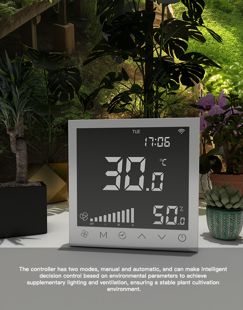 OEM Indoor Greenhouse Climate Controller Wall Mounted For Hydroponics Plant