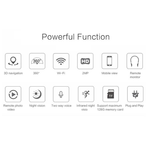 WIFI Smart PTZ Home Security Cameras Infrared Night Vision For Indoor