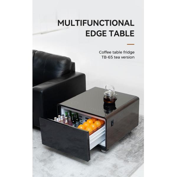 Modernize Your Living Room with This Smart Touch Screen Table Mini Fridge and Charger