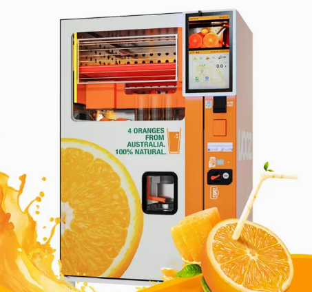 Food Juice Self Vending Machine Automatic Orange Juice Maker Commercial 1100W