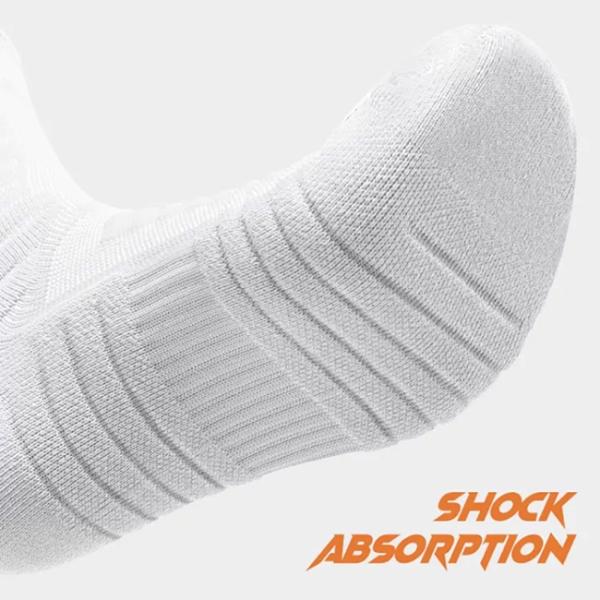 Men Breathable Cushioned Basketball Socks Crew Performance Sports Socks