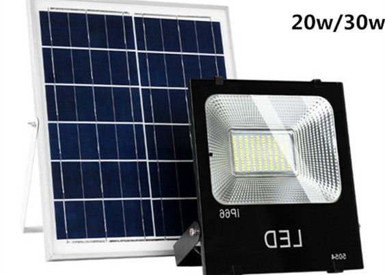 20W / 30W Solar Led Flood Lights , IP65 Intelligent Garden Street Light