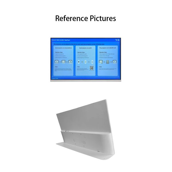 23.8" Digital Menu Board Wall Mounted Smart Advertising Display Electronic Restaurant Screen WiFi Cloud