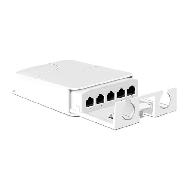 Waterproof Outdoor POE Repeater 1In 4Out 48V 90W to 4port 30W IEEE802.3AF/AT/BT for extend distance CCTV IP Network