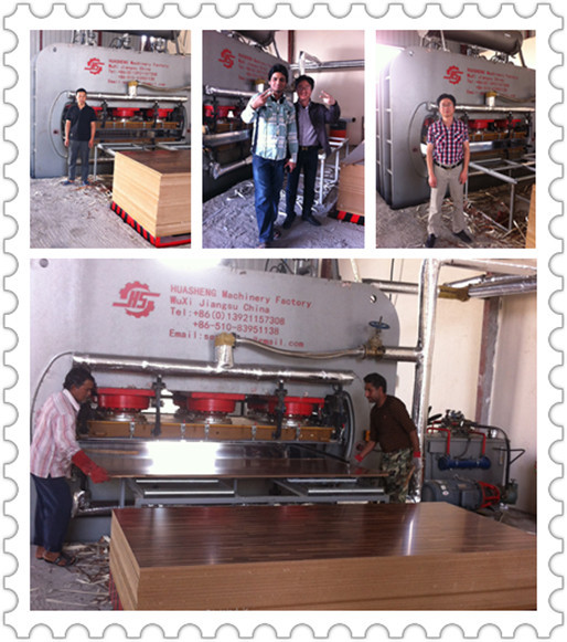 Multilayer Door Skin Press Lamination Line / Hydraulic Hot Press Machine