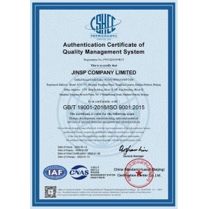 JINSP Company Ltd. Certifications
