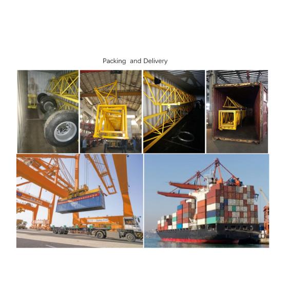 Used ZOOMLION Tower Crane 6013-8 Flat Top Type 60m Length jib tower crane