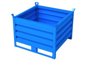 China Stackable Stillage Corrugated Metal Containers Bins 1200x800mm on sale
