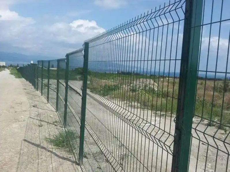 Coastal Grade 3D V Fold Security Fence Panels Heavy Galvanized Finish
