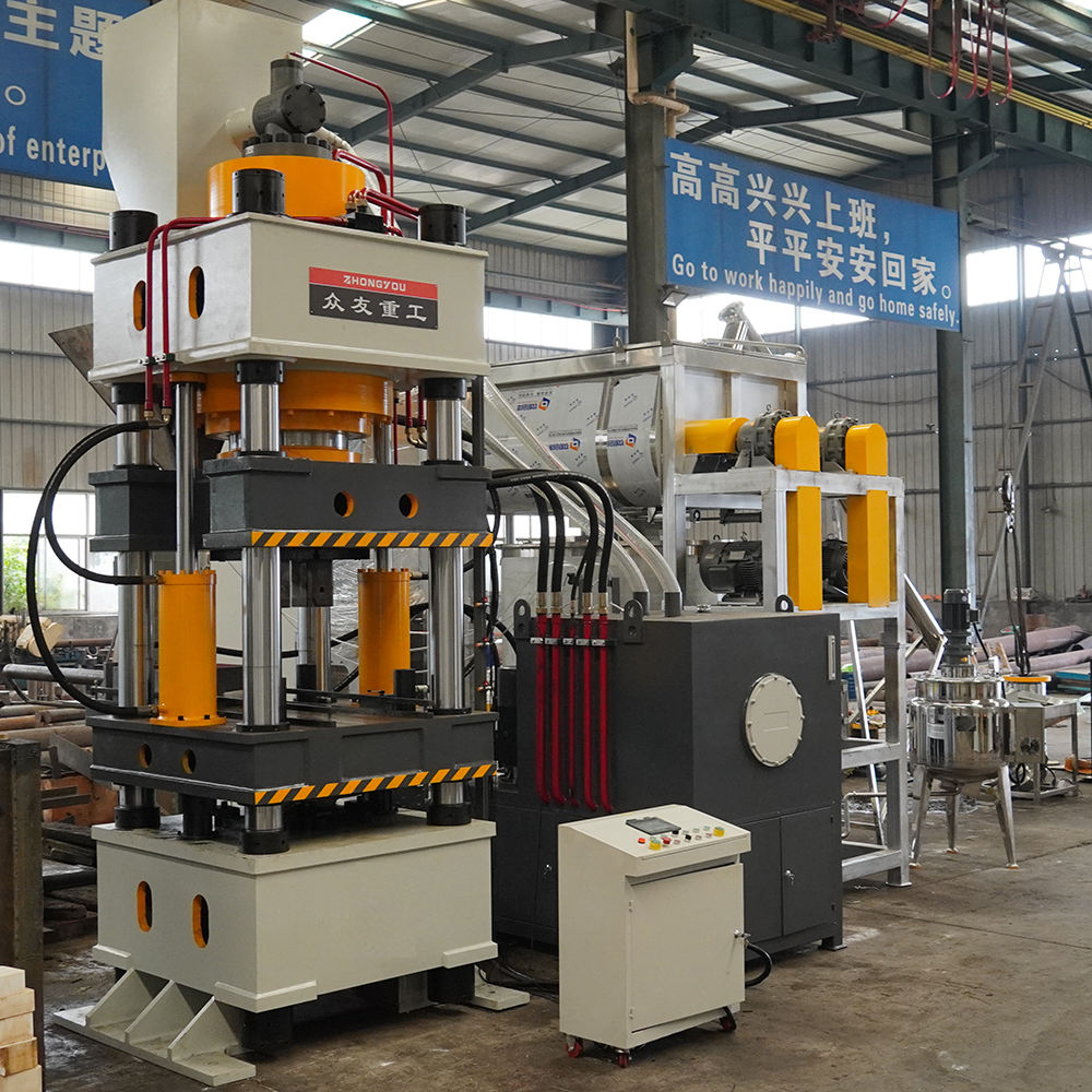 Animal Licking Salt Block Making Machine YZ79 Four-column Three-beam Hydraulic Press