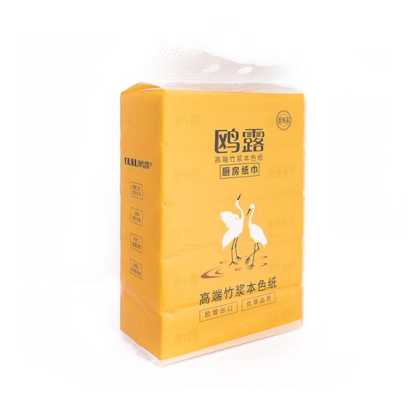 Unbleached Absorbent Extractable Bamboo Paper Hand Towels Kitchen Multifold Paper Towel
