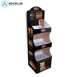 Promotion Cardboard Floor Displays Pantone Printing Folding Display Stand