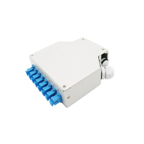 8 Port Din Rail Mounted Fiber Optic Din Rail Terminal Box With Sc/Upc Adapter Singemode Pigtails