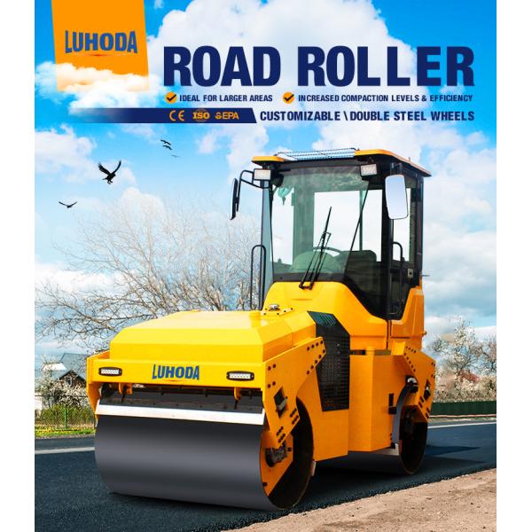 Small Compactor Roller Fully Hydraulic Compaction Machine Double Drum Road Roller Concrete Road Roller Machine for Sale