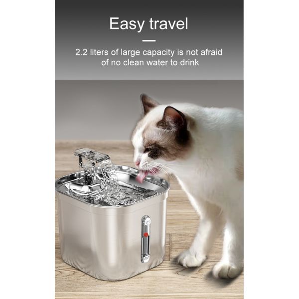 Large Capacity Intelligent Automatic Pet Water Dispenser Automatic Circulation Pet Fountain Pet Bowls & Feeders
